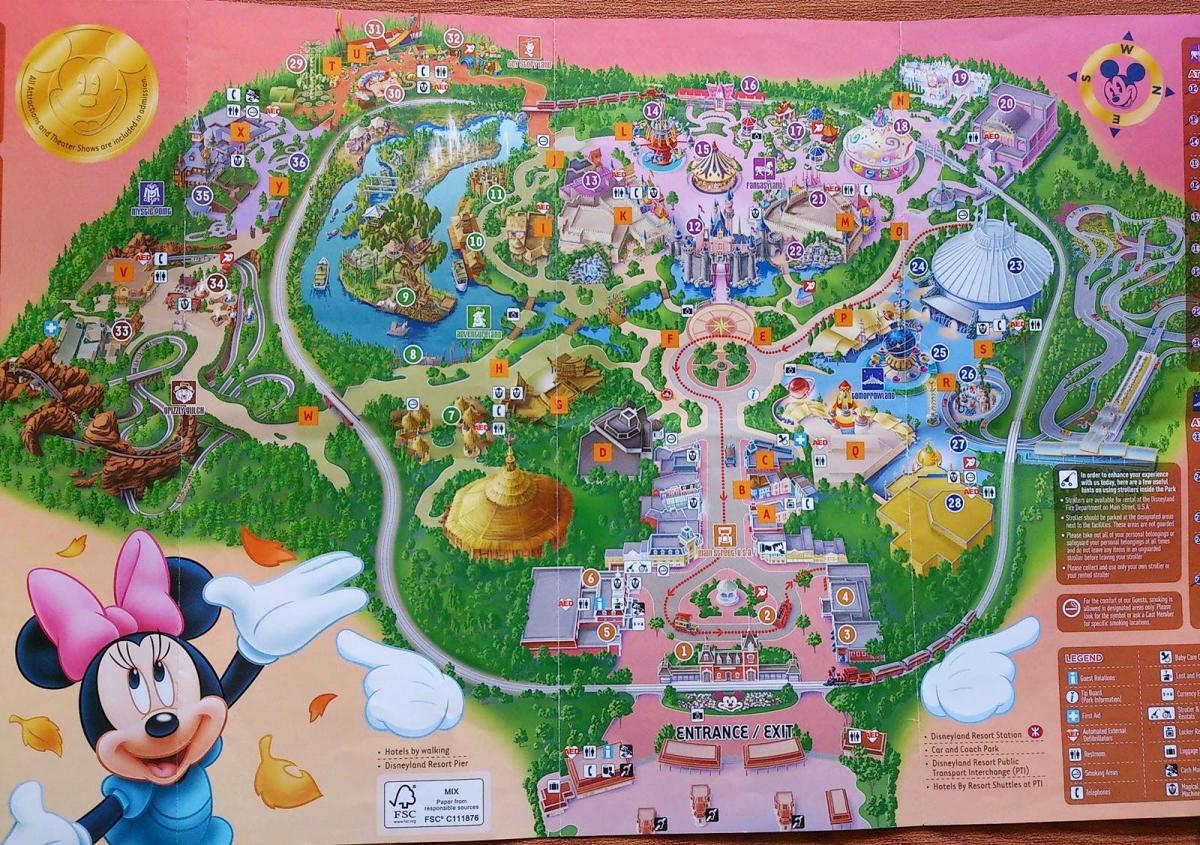 Hong Kong Disney რუკა