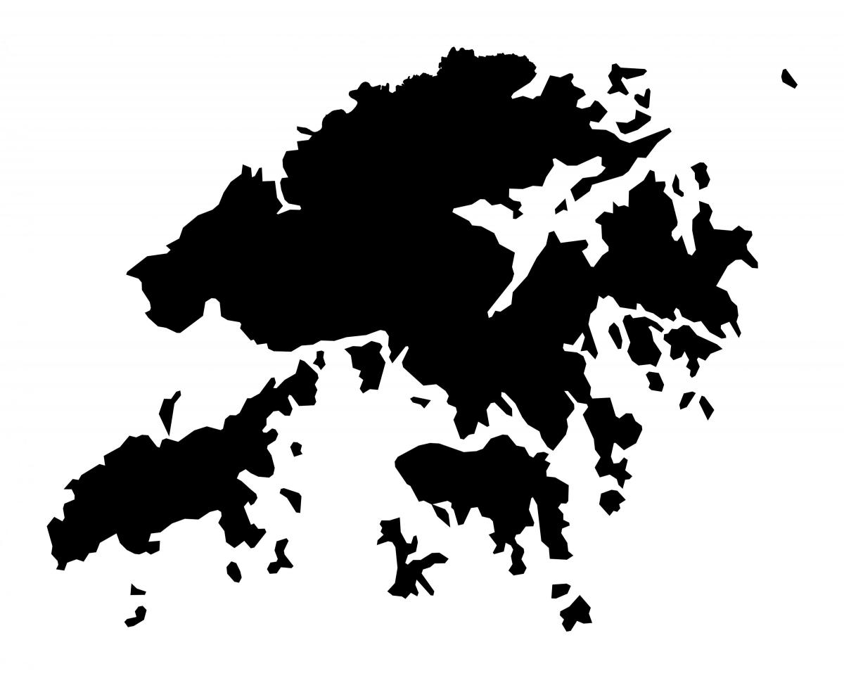 რუკა Hong Kong ვექტორი