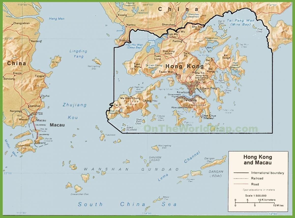 პოლიტიკური რუკა Hong Kong
