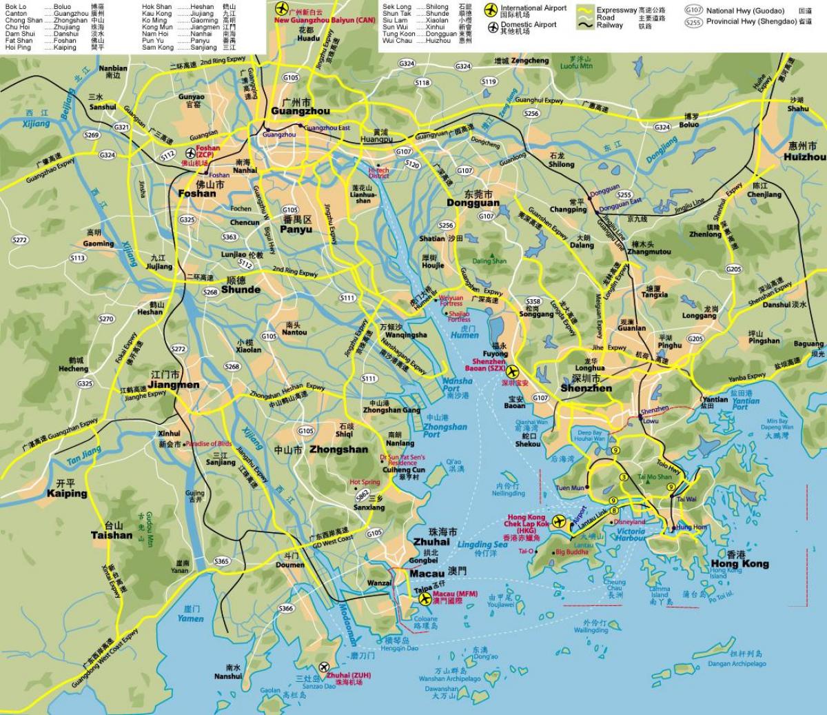 საგზაო რუკა Hong Kong