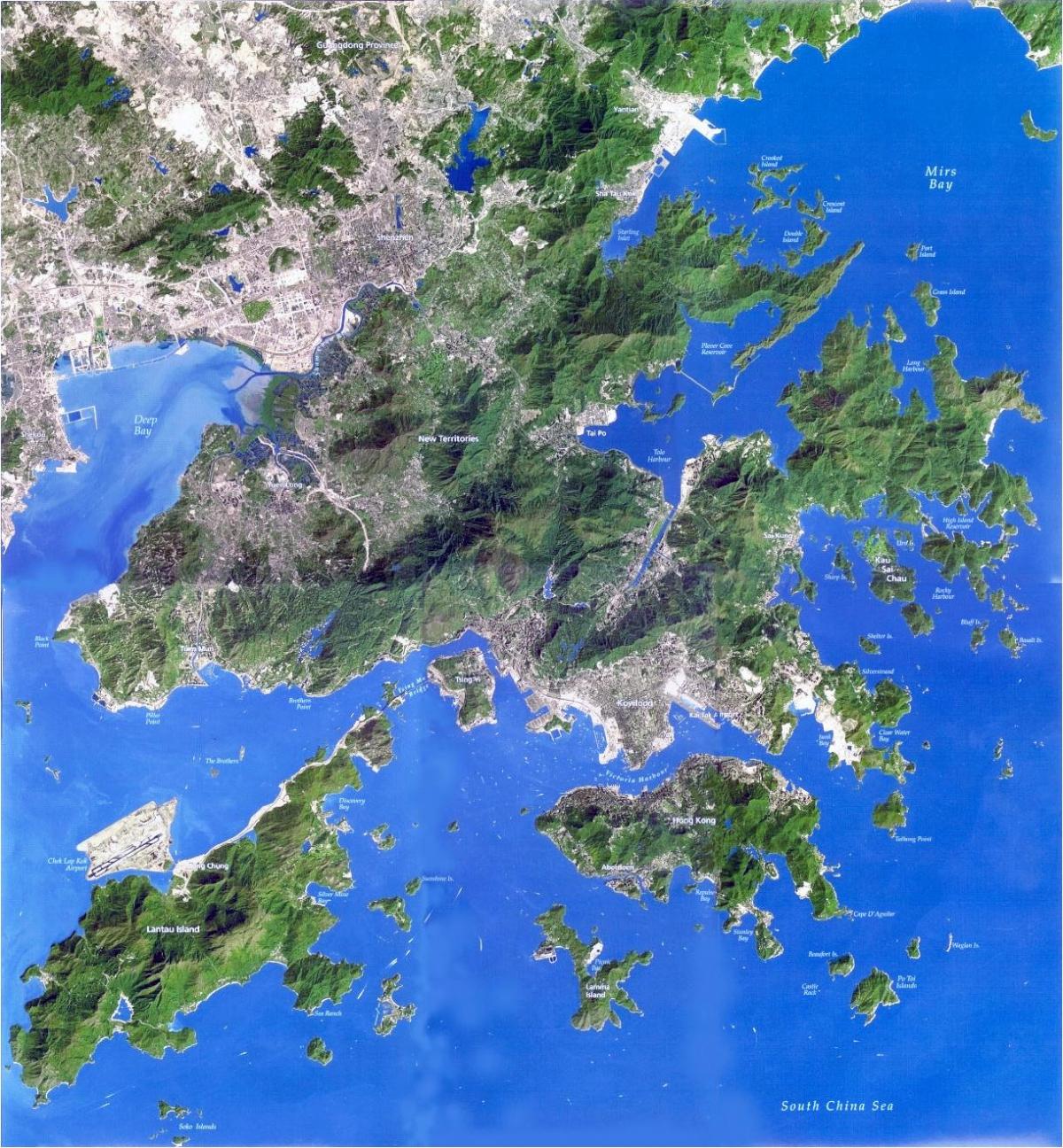 სატელიტური რუკა Hong Kong