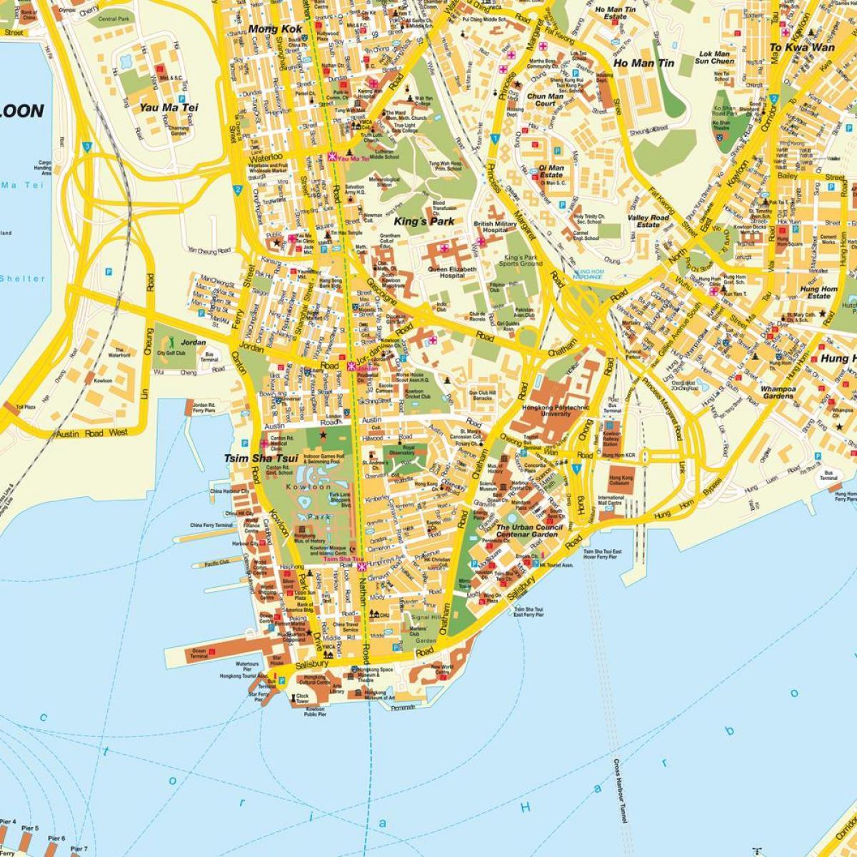 რუკა Kowloon Hong Kong