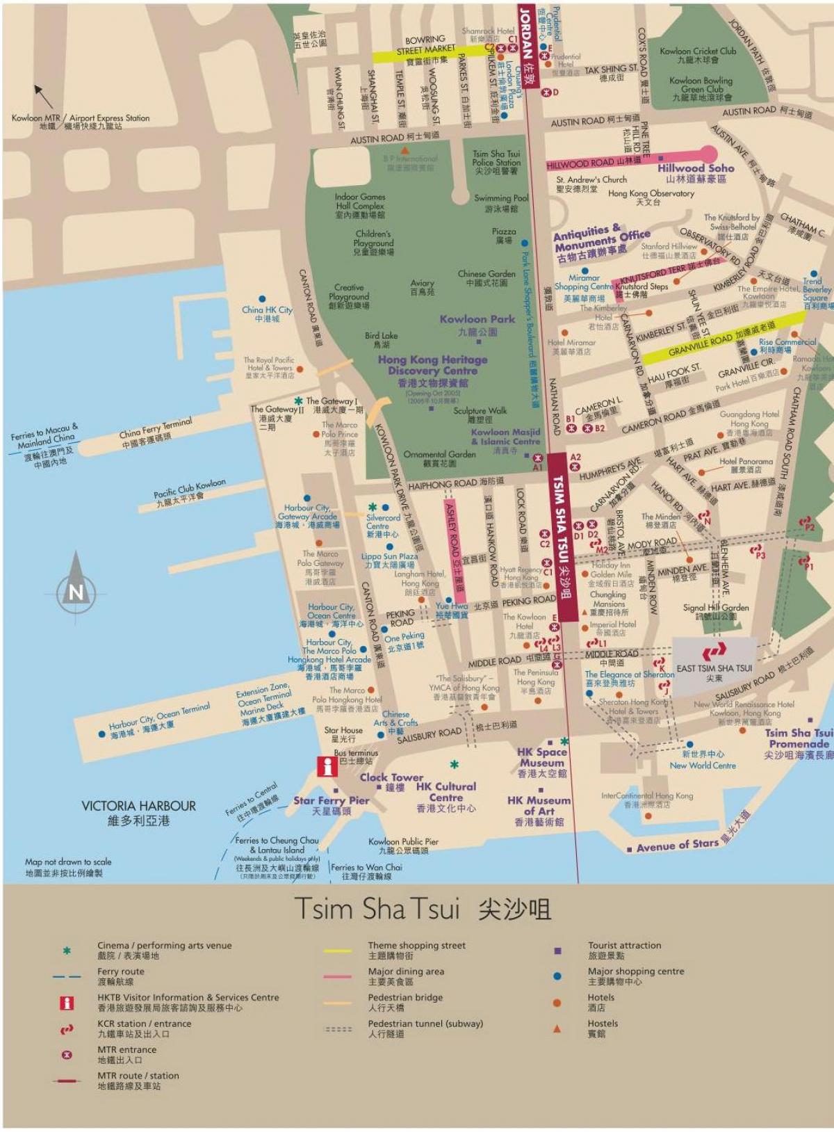 Hong Kong რუკა Kowloon