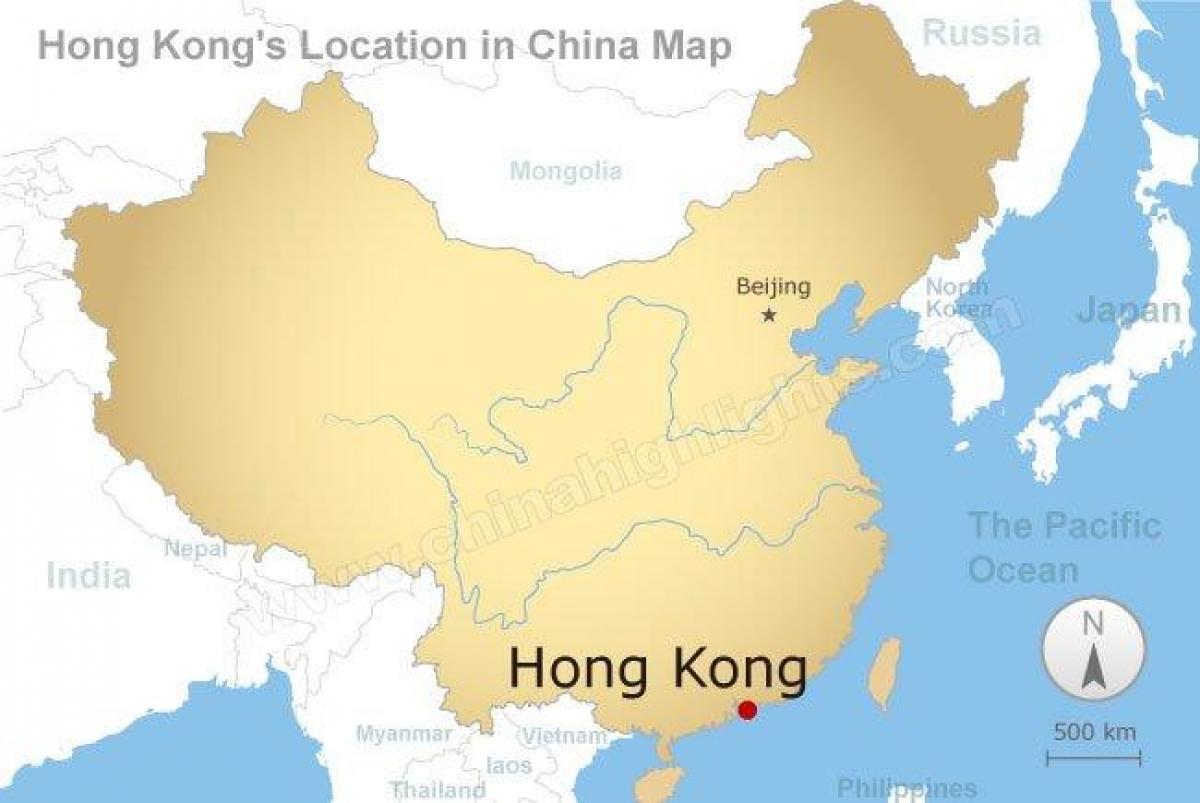რუკა ჩინეთი და ჰონკონგი