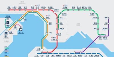 Causeway bay MTR სადგური რუკა