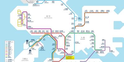 HK მატარებელი რუკა