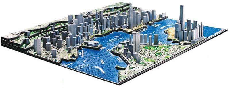 3d რუკა Hong Kong
