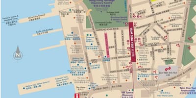 Hong Kong რუკა Kowloon