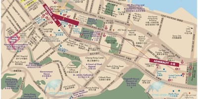 Hong Kong ცენტრალური რუკა