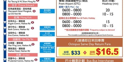 Hong Kong a21 ავტობუსის მარშრუტი რუკაზე