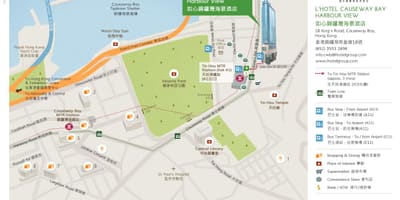 Hong Kong causeway bay რუკა