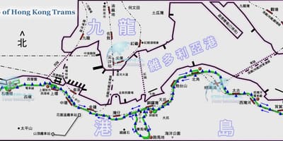 ტრამვაის Hong Kong რუკა