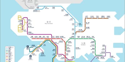 Hong Kong რაოდენობა საპროცენტო რუკა