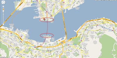 რუკა ვიქტორია harbor Hong Kong