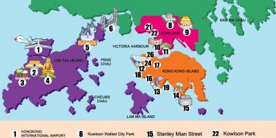 რუკა ახალი ტერიტორიები Hong Kong